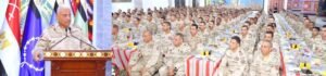 وزير الدفاع.. يشارك مقاتلي الجيش الثالث الميدانى وقوات شرق القناة لمكافحة الإرهاب تناول وجبة الإفطار 