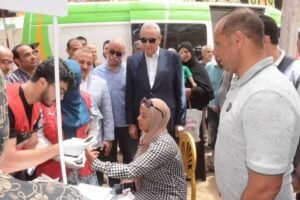 محافظ الغربية يشهد انطلاق أكبر قافلة طبية خدمية بالتعاون مع المنطقة الشمالية العسكرية
