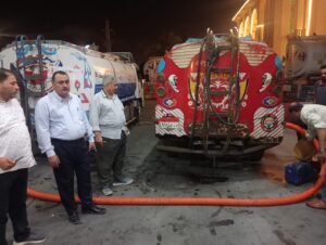 ضربة قوية من تموين دمياط ضد مهربي المواد البترولية المدعمة فجر أمس

