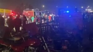 حريق هائل يلتهم عمارة شيخ الكبابجي بمدينة نصر