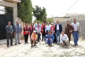 رئيس مياه الإسكندرية وأعضاء أندية الروتاري يشهدا توصيل المياه للأسرالأشد إحتياجا بمنطقة الهوارية بالعامرية 