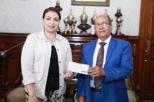 رئيس مياه الإسكندرية يستقبل أعضاء نادى روتارى شرق الإسكندرية 