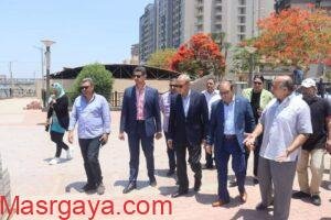 محافظ القليوبية ورئيس جهاز تطوير القاهرة الفاطمية يتفقدان ممشى النيل بمدينة بنها