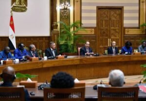 الرئيس السيسى يستقبل رؤساء المحاكم الدستورية والعليا الأفارقة