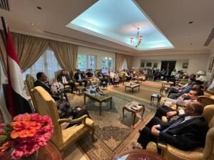 نائب وزير الخارجية والهجرة يلتقي برموز الجالية المصرية فى زامبيا