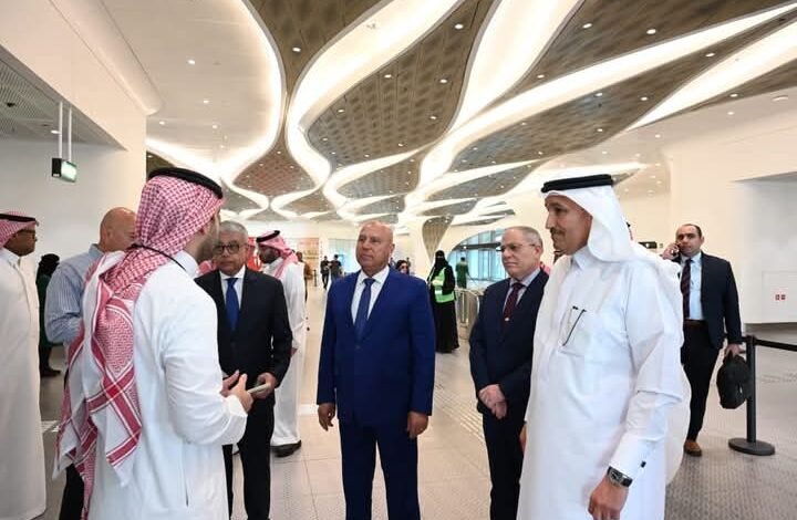 وزير النقل المصري ووزير النقل والخدمات اللوجستية السعودي في زيارة هامة لمترو الرياض