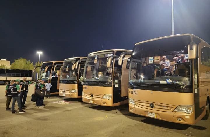 التضامن: استلام 283 حافلة استعداداً لتصعيد الحجاج إلى عرفات