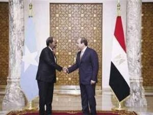 الرئيس السيسى يستقبل الرئيس الصومالي " حسن شيخ محمود " بمدينة العلمين