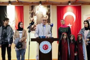 السفير شن يؤكد دعم غزة: تأكيد على "الرفاهية والأمن وإعادة الإعمار"