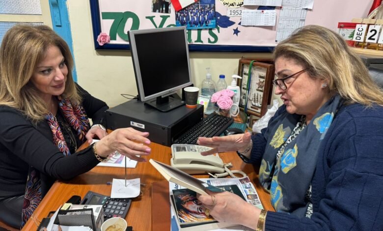 لقاء فني - تربوي في مؤسسات المعهد العربي بين حلواني ويتيم